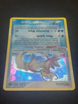 2004 POKEMON TCG CARD MILOTIC HIDDEN LEGENDS HOLO 12/101 W/SWIRL - Image 3