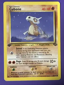 Pokemon TCG Cubone Jungle 50/64 Regular 1st Edition Common - Image 1