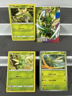 Pokemon Lot of Cards and Stickers All Scyther #123 Scyther Only Lot of 20 - Image 2