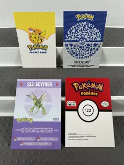 Pokemon Lot of Cards and Stickers All Scyther #123 Scyther Only Lot of 20 - Image 3