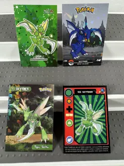 Pokemon Lot of Cards and Stickers All Scyther #123 Scyther Only Lot of 20 - Image 4
