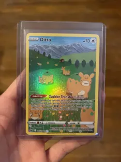 Pokemon TCG Ditto Crown Zenith Galarian Gallery Holo Ultra Rare Card GG22/GG70 - Image 1