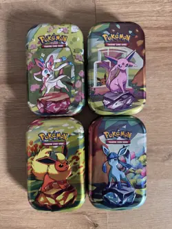 Pokemon TCG Prismatic Evolutions EMPTY Mini tin Eeveelutions - Image 1