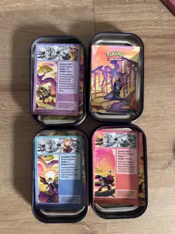 4 EMPTY Shrouded Fable Mini Tin Bundle : Different Design : Pokemon TCG - Image 3