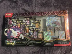 Pokemon Paldean Fates Great Tusk/Iron Threads Ex Premium Collection-IN HAND - Image 1