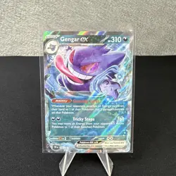 Gengar ex 104/162 Sv05: Temporal Forces Double Rare Holo Pokemon TCG Card - Image 1