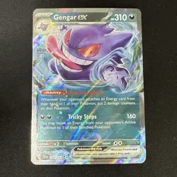 Gengar ex 104/162 Sv05: Temporal Forces Double Rare Holo Pokemon TCG Card - Image 2