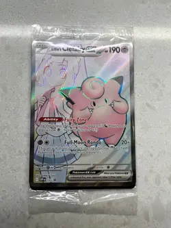 Pokemon SEALED Lillie’s Clefairy EX 195 Black Star Promo + Lillie's Pearl - Image 1