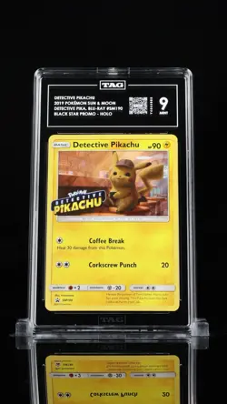 Pokemon 2019 Black Star Promo SM190 DVD Stamped Holo Detective Pikachu TAG 9 - Image 1