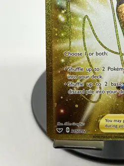 Pokemon TCG Ordinary Rod (Secret) 215/202 Sword & Shield Base Set Secret Rare NM - Image 5