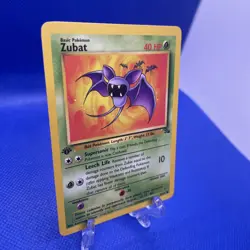 Pokemon 1st Edition Zubat Common Fossil 57/62 NM Vintage clean never played - Image 2