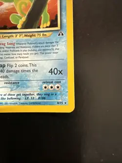 Politoed 8/75 Unlimited Holo Rare WOTC Neo Discovery LP Pokemon TCG Pokemon - Image 3