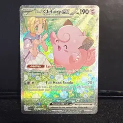 Pokemon TCG Sv09: Journey Together Lillie's Clefairy EX Card 184/159 - Image 1