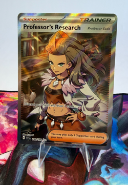 Professor's Research Full Art 240/198 Ultra Rare Scarlet & Violet Pokemon TCG NM - Image 1