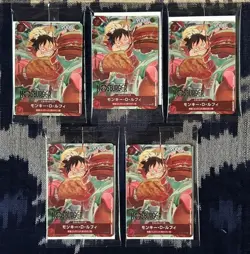 PREORDER 5x Luffy One Piece x Mos Burger Campaign Promo Card SEALED P-080 Japan - Image 1
