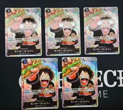 PREORDER 5 Monkey D. Luffy One Piece Card Game P-075 Saikyo Jump Promo Card - Image 1