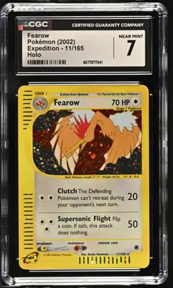 CGC 7 Fearow 2002 Expedition 11/165 Holo Pokemon Card - Image 1