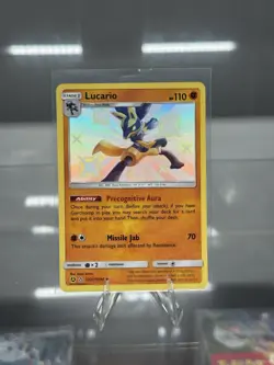 Lucario SV22/SV94 Hidden Fates Shiny Vault Holo Card Mint/Near Mint Condition - Image 1