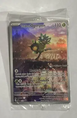 Teal Mask Ogerpon Pokemon Center SV - Scarlet & Violet Promo Card SEALED - Image 1