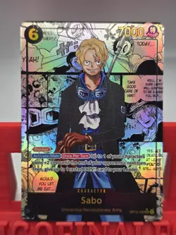OP13-120 Sabo SEC Manga Rare (Super Alternate Art) One Piece Card Game English - Image 1