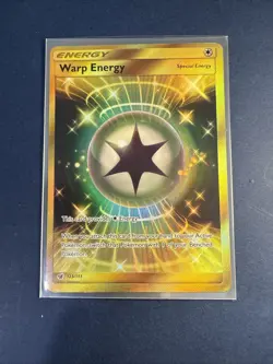 Pokemon TCG Warp Energy Holo Secret Rare Card Crimson Invasion 123/111 - Image 1
