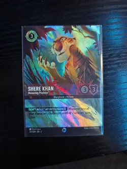 Disney Lorcana Shere Khan Menacing Predator Enchanted Card 212 NM Condition - Image 1