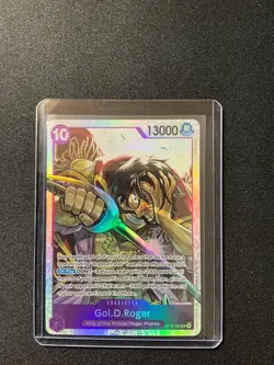 Gol. D. Roger (SR) OP13-064 One Piece Card Carrying On His Will English Foil - Image 1