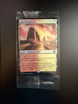 MTG Edge of Eternities English Sacred Foundry 0256 Foil Prerelease Stamp Sealed - Image 1