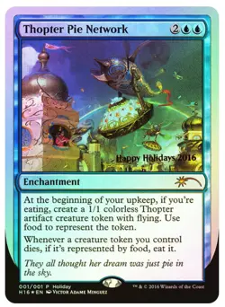 Thopter Pie Network Special Occasion Foil - MTG HOLIDAY PROMO - Image 1