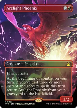 MTG ARCLIGHT PHOENIX FOIL ANIME BORDERLESS Ravnica Remastered NM - Image 1