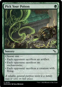 MTG Pick Your Poison Foil NM Murders at Karlov Manor Magic 170 - Image 1