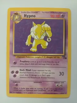 Pokemon TCG Hypno Fossil Non Holo Rare 23/62 Vintage WotC - Image 1