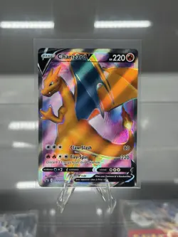 Pokemon Charizard v Champion's Path Full Art Promo SWSH050 - Image 1