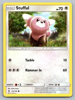Pokemon TCG SM - Guardians Rising Stufful 112/145 - Image 1