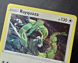 Double Swirl Rayquaza SWSH029 Black Star Promos Cosmos Holo Pokemon TCG 2020 NM - Image 3