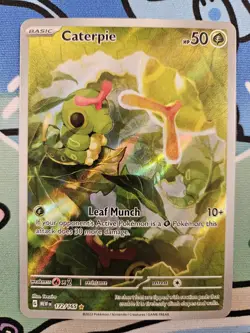 Pokemon TCG: Caterpie Illustration Rare (172/165) Scarlet & Violet: 151 NM - Image 2