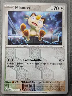 Carte POKEMON FR - EV06.5 Fable Nebuleuse 048/064 Miaouss Reverse Neuf - Image 1