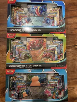 Pokemon TCG Snorlax Blissey Ex + Greninja Kingdra Ex Special Collection Box Lot - Image 1