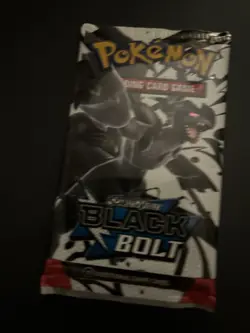 Heavy 22.91g Pokemon TCG SV 10.5 Black Bolt Booster Pack Sealed! - Image 2