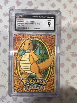Pokemon CGC 9 Dragonite First Print Topps 1999 - Image 1
