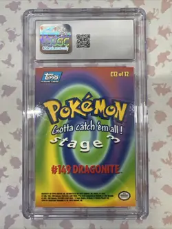 Pokemon CGC 9 Dragonite First Print Topps 1999 - Image 2