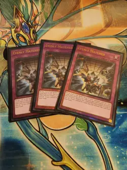 Yugioh! Evenly Matched x3 RA01-EN074 Prismatic Ultimate NM Playset - Image 1