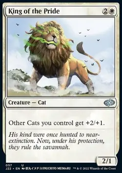 MTG Magic the Gathering King of the Pride (57/835) Jumpstart 2022 LP - Image 1