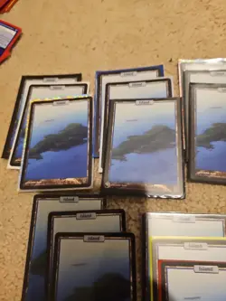 Lot Of 27 Unhinged Islands John Avon Art Non-foil Full Art Lands - Image 3