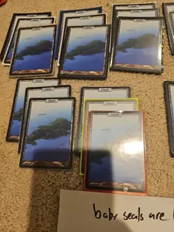 Lot Of 27 Unhinged Islands John Avon Art Non-foil Full Art Lands - Image 5