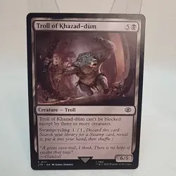 Troll Of Khazad Dum MTG NM Non Foil Near Mint Fast Shipping From Canada LTR - Image 1