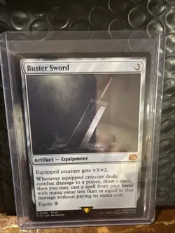 Buster Sword M0255 Final Fantasy MTG Magic the Gathering NM Fresh Pull - Image 1