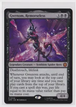 2025 Marvel's Spider-Man Magic The Gathering Gwenom, Remorseless 56 - Image 1