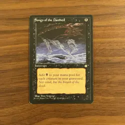 Song of the Damned LP/MP Ice Age 1995 Magic the Gathering Card MTG TCG - Image 1