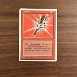 Detonate LP Fourth Edition 1995 Magic the Gathering MTG TCG - Image 1